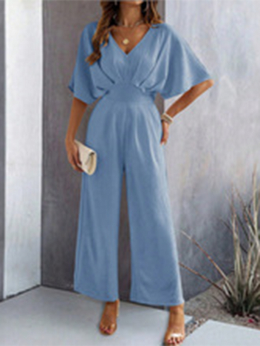 Flutter Short Sleeve Jumpsuit