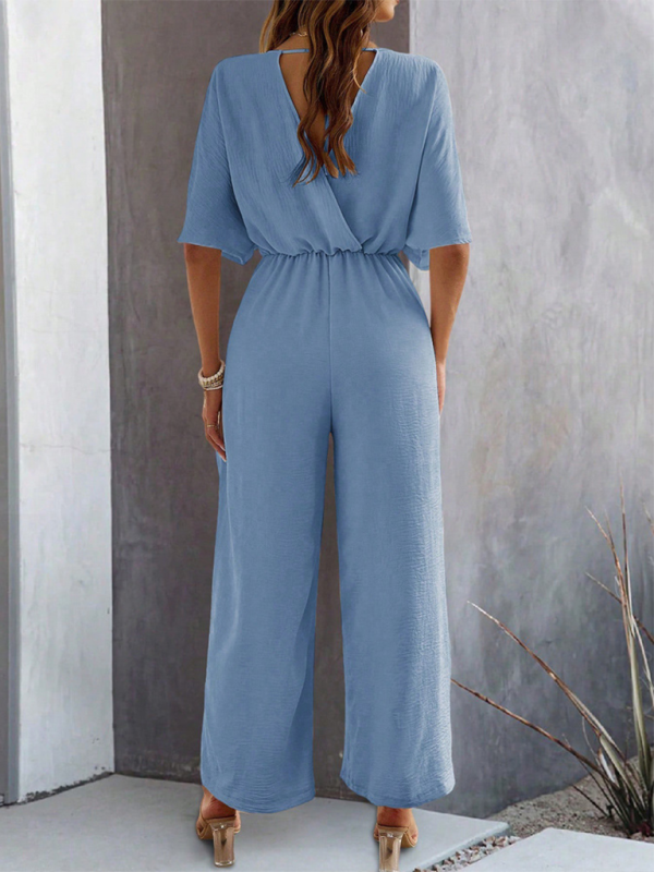 Flutter Short Sleeve Jumpsuit