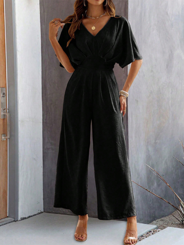 Flutter Short Sleeve Jumpsuit