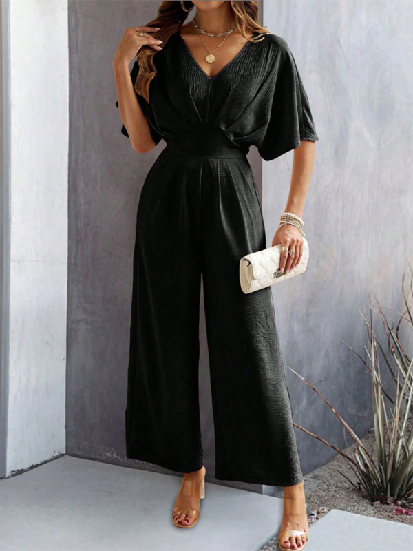 Flutter Short Sleeve Jumpsuit