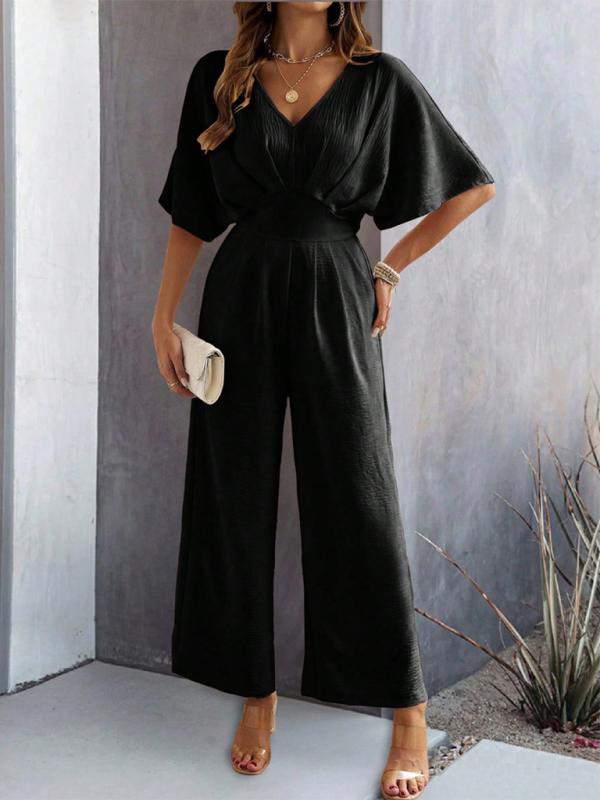 Flutter Short Sleeve Jumpsuit