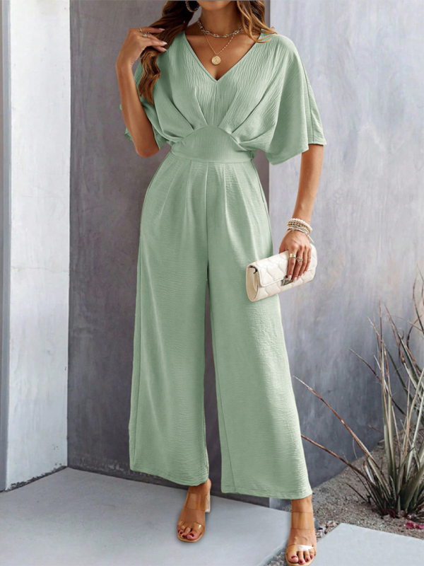 Flutter Short Sleeve Jumpsuit