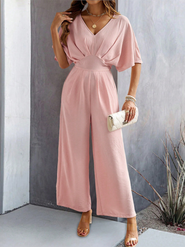 Flutter Short Sleeve Jumpsuit