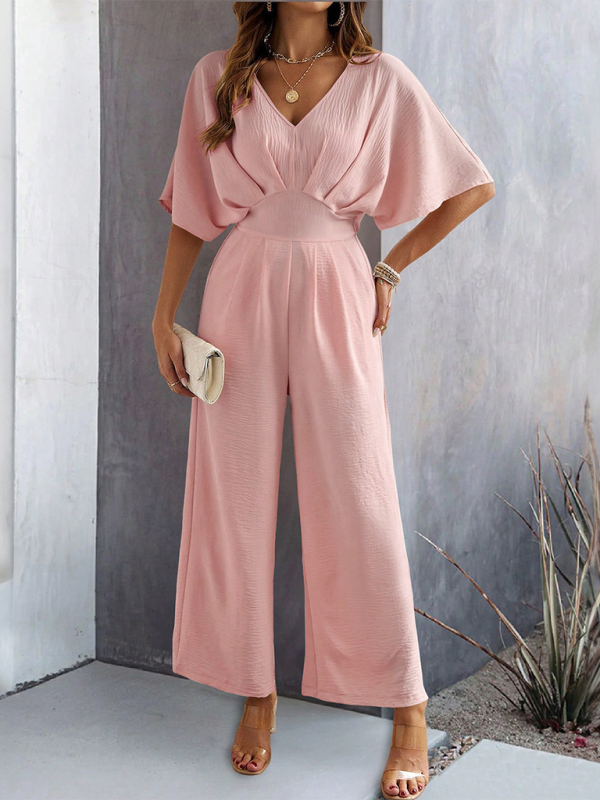 Flutter Short Sleeve Jumpsuit