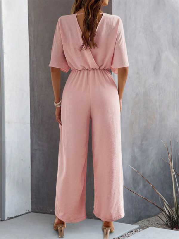 Flutter Short Sleeve Jumpsuit