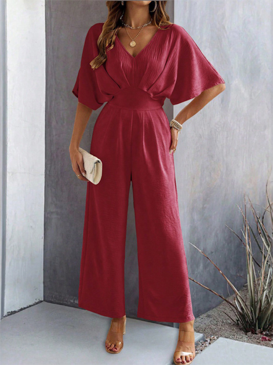 Flutter Short Sleeve Jumpsuit