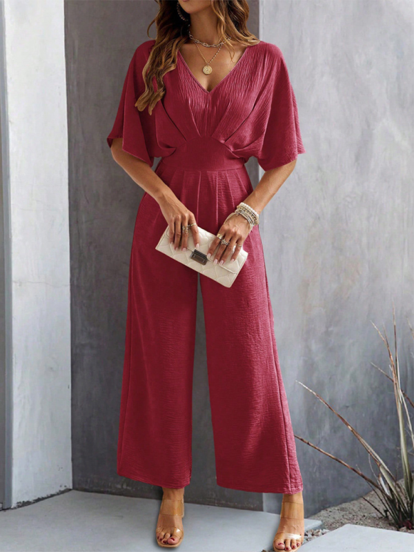 Flutter Short Sleeve Jumpsuit