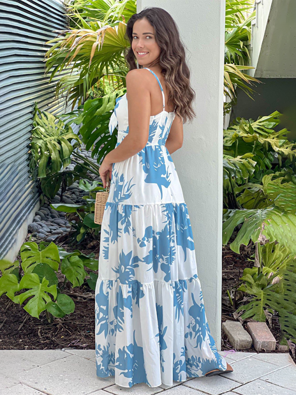 Keyhole Maxi Beach Dress