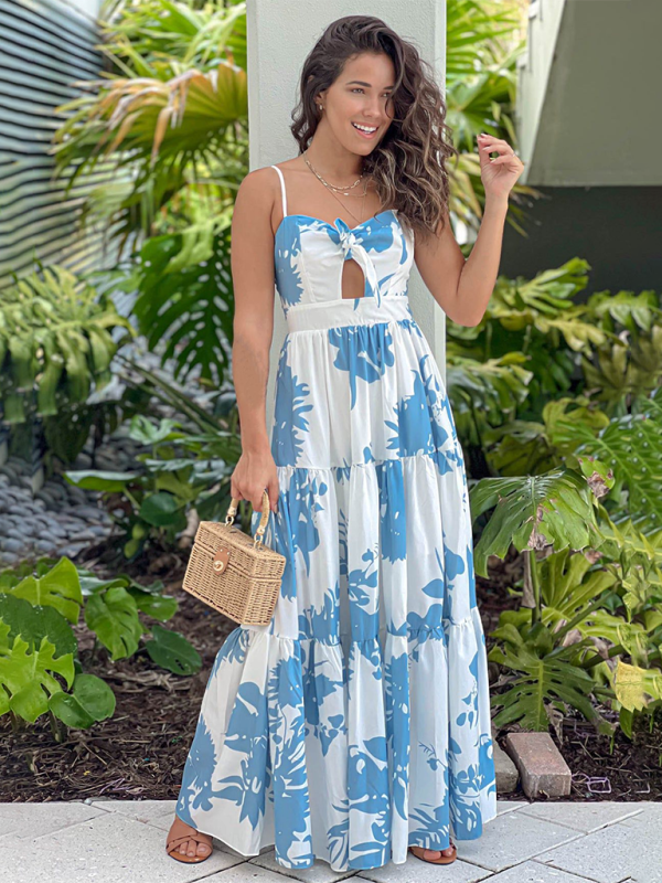 Keyhole Maxi Beach Dress