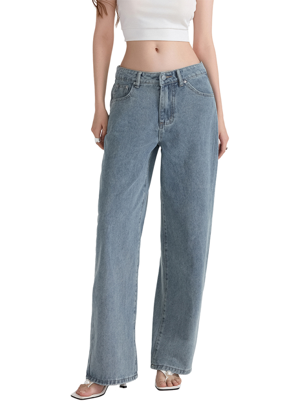 Bow Pocket Relaxed Jeans