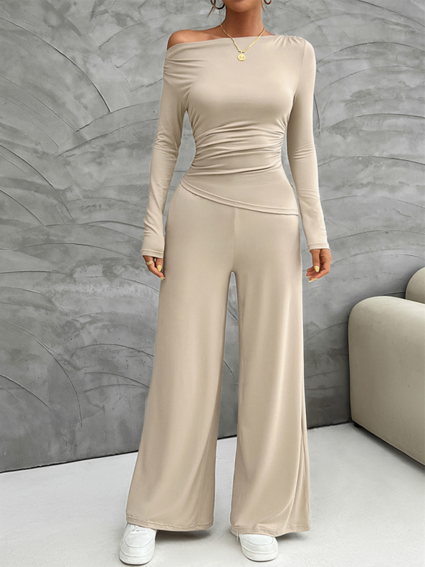 Wide Leg Pants Set