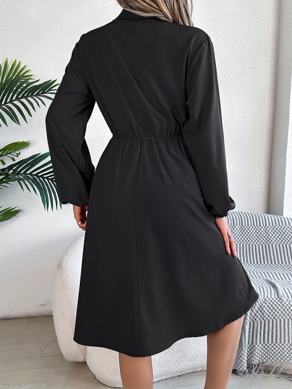 Button Collared Shirtdress