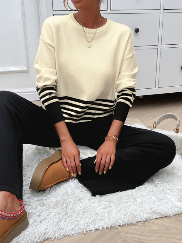 Crew Neck Sweater Set