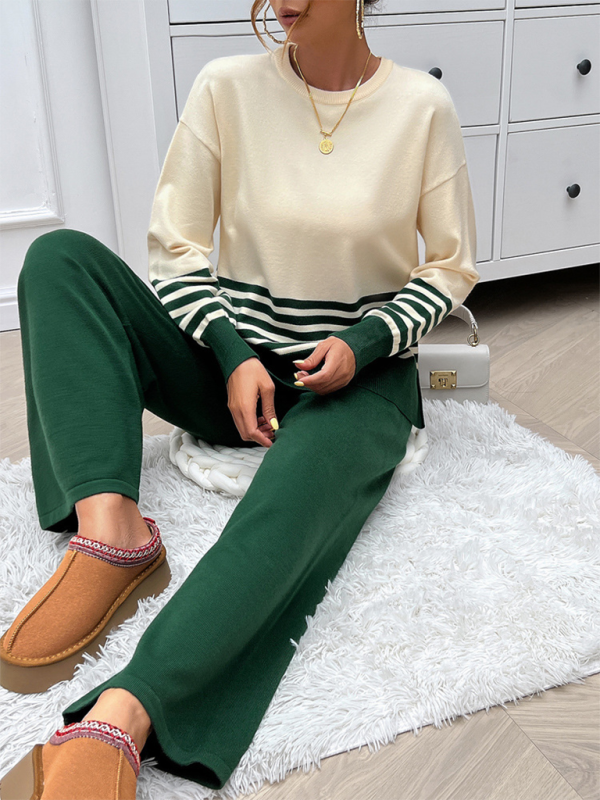 Crew Neck Sweater Set