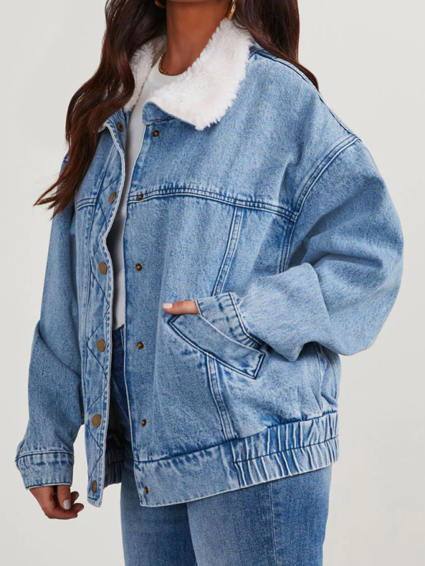 Denim Sherpa Jacket