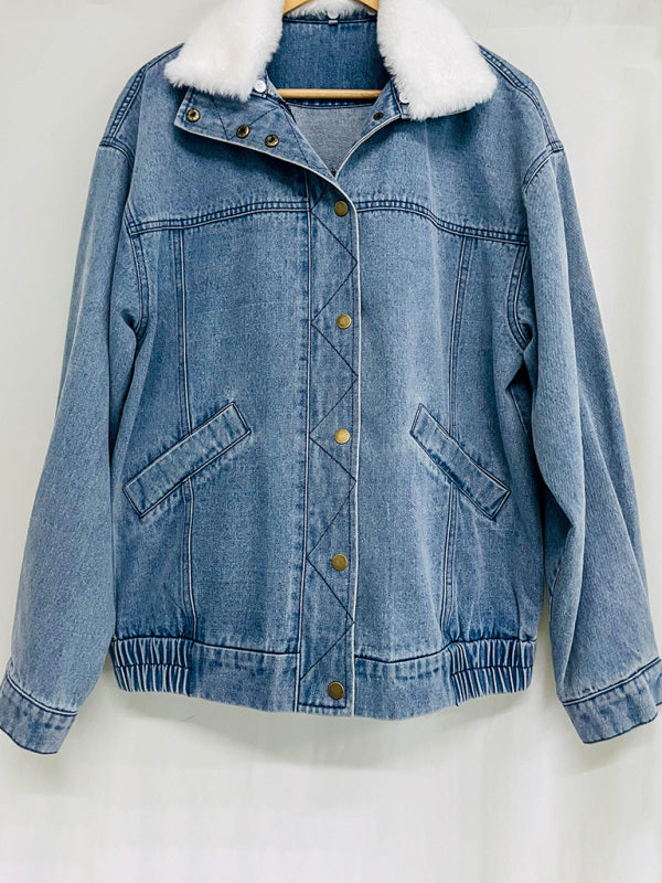 Denim Sherpa Jacket