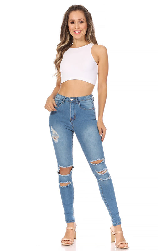 Skinny-Leg Denim Jeans